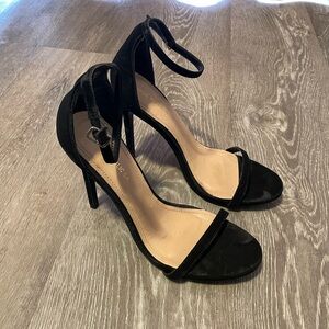Black Ankle-Strap High Heel Sandals - Classic Women's Dress Shoes